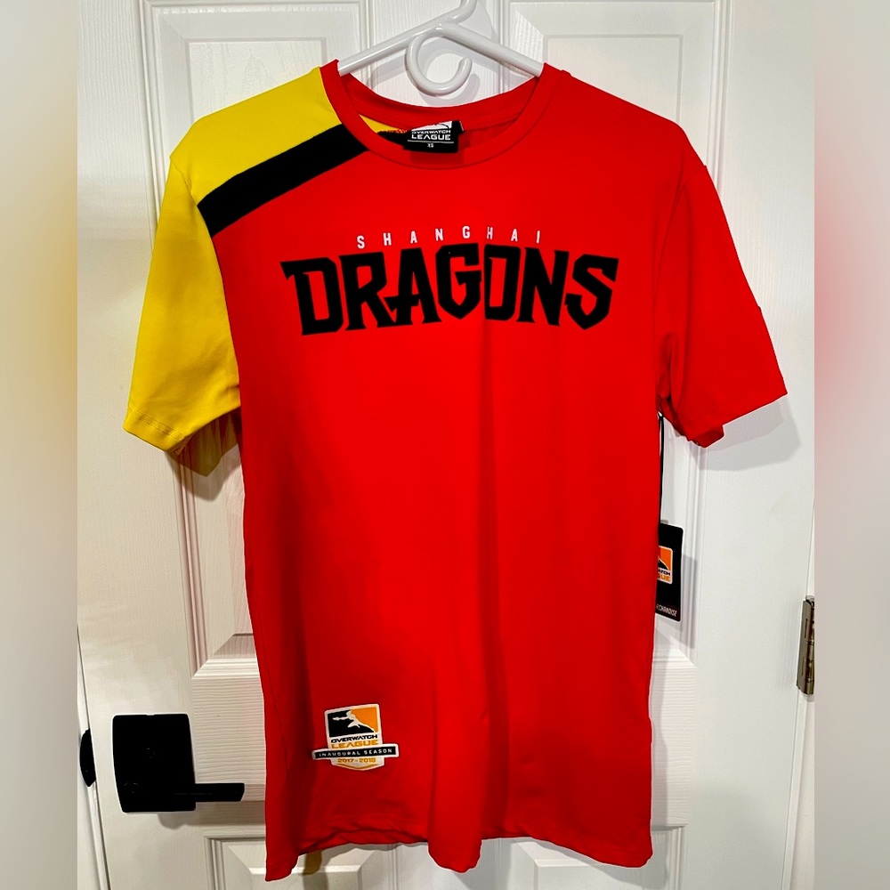 Overwatch League Shanghai Dragons Mens T-Shirt Inaugural Season Size XS Nw Tag